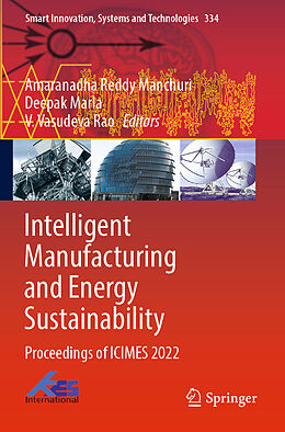 Couverture cartonnée Intelligent Manufacturing and Energy Sustainability de 