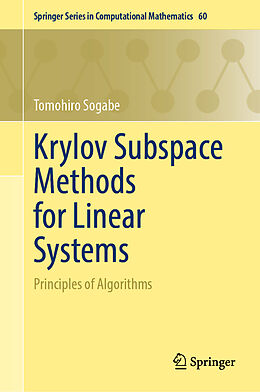 Livre Relié Krylov Subspace Methods for Linear Systems de Tomohiro Sogabe