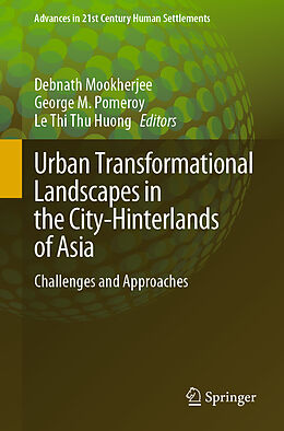 Couverture cartonnée Urban Transformational Landscapes in the City-Hinterlands of Asia de 