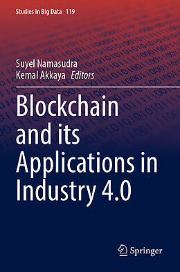 Couverture cartonnée Blockchain and its Applications in Industry 4.0 de 