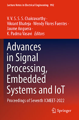 Couverture cartonnée Advances in Signal Processing, Embedded Systems and IoT de 