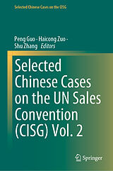 eBook (pdf) Selected Chinese Cases on the UN Sales Convention (CISG) Vol. 2 de 