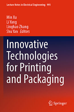 Couverture cartonnée Innovative Technologies for Printing and Packaging de 