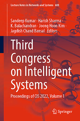 Couverture cartonnée Third Congress on Intelligent Systems de 