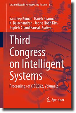 Couverture cartonnée Third Congress on Intelligent Systems de 