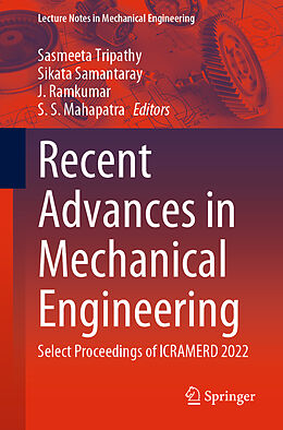 Couverture cartonnée Recent Advances in Mechanical Engineering de 