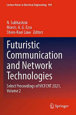 Couverture cartonnée Futuristic Communication and Network Technologies de 