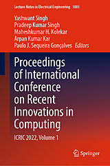 eBook (pdf) Proceedings of International Conference on Recent Innovations in Computing de 