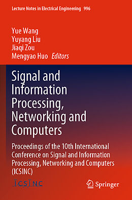 Couverture cartonnée Signal and Information Processing, Networking and Computers de 