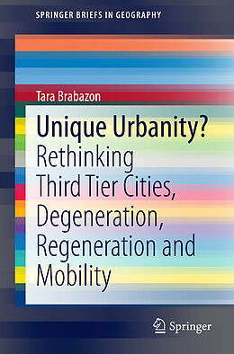 Couverture cartonnée Unique Urbanity? de Tara Brabazon