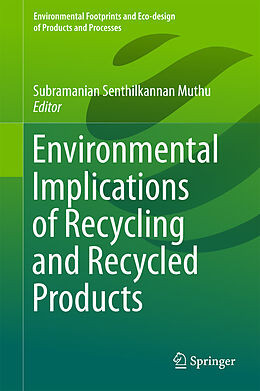 eBook (pdf) Environmental Implications of Recycling and Recycled Products de 