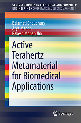 Couverture cartonnée Active Terahertz Metamaterial for Biomedical Applications de Balamati Choudhury, Rakesh Mohan Jha, Arya Menon