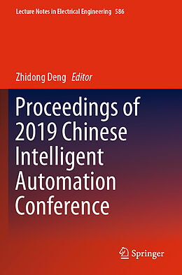 Kartonierter Einband Proceedings of 2019 Chinese Intelligent Automation Conference von 