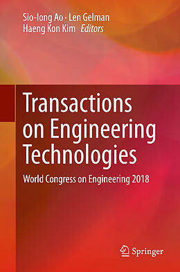 Livre Relié Transactions on Engineering Technologies de 