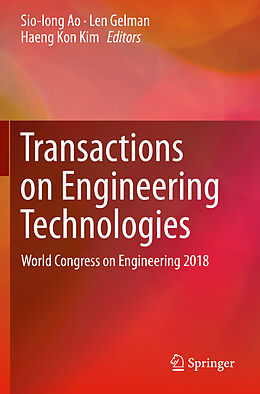 Couverture cartonnée Transactions on Engineering Technologies de 