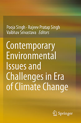 Couverture cartonnée Contemporary Environmental Issues and Challenges in Era of Climate Change de 