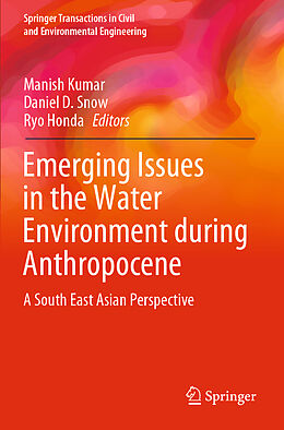 Couverture cartonnée Emerging Issues in the Water Environment during Anthropocene de 