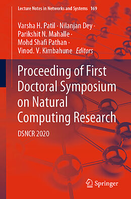 Couverture cartonnée Proceeding of First Doctoral Symposium on Natural Computing Research de 