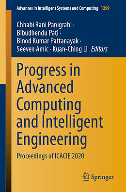 Kartonierter Einband Progress in Advanced Computing and Intelligent Engineering von 