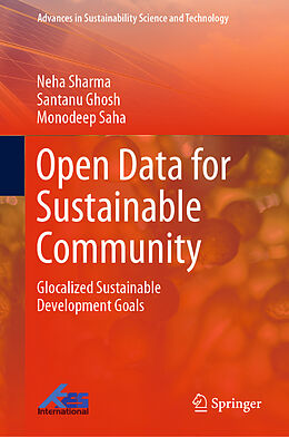 Livre Relié Open Data for Sustainable Community de Neha Sharma, Monodeep Saha, Santanu Ghosh