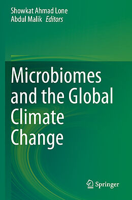 Couverture cartonnée Microbiomes and the Global Climate Change de 