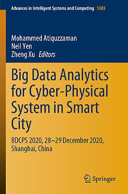 Kartonierter Einband Big Data Analytics for Cyber-Physical System in Smart City von 