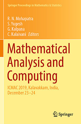 Couverture cartonnée Mathematical Analysis and Computing de 