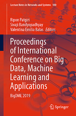 Couverture cartonnée Proceedings of International Conference on Big Data, Machine Learning and Applications de 