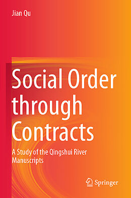 Couverture cartonnée Social Order through Contracts de Jian Qu