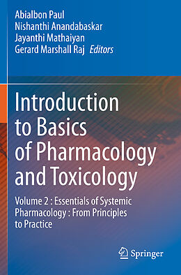 Couverture cartonnée Introduction to Basics of Pharmacology and Toxicology de 
