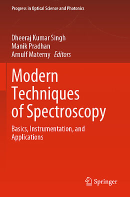 Couverture cartonnée Modern Techniques of Spectroscopy de 