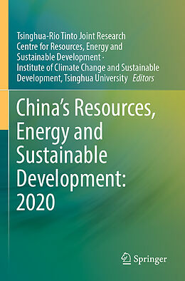 Couverture cartonnée China s Resources, Energy and Sustainable Development: 2020 de 