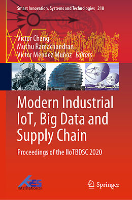 Livre Relié Modern Industrial IoT, Big Data and Supply Chain de 