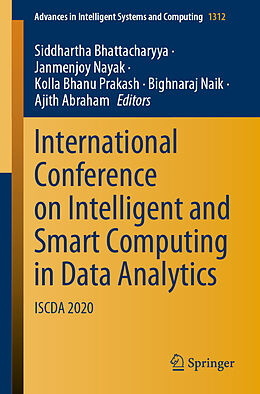 Couverture cartonnée International Conference on Intelligent and Smart Computing in Data Analytics de 