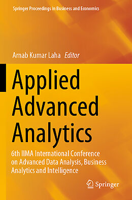 Couverture cartonnée Applied Advanced Analytics de 