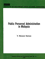 eBook (pdf) Public Personnel Administration in Malaysia de Y. Mansoor Marican
