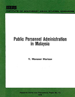 eBook (pdf) Public Personnel Administration in Malaysia de Y. Mansoor Marican