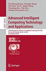 Kartonierter Einband Advanced Intelligent Computing Technology and Applications von