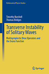 Fester Einband Transverse Instability of Solitary Waves von Timothy J. Burchell, Thomas J. Bridges