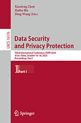Kartonierter Einband Data Security and Privacy Protection von 
