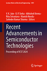 Fester Einband Recent Advancements in Semiconductor Technologies von 