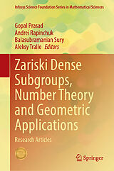 Fester Einband Zariski Dense Subgroups, Number Theory and Geometric Applications von 