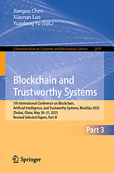 Kartonierter Einband Blockchain and Trustworthy Systems von 