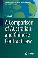 Fester Einband A Comparison of Australian and Chinese Contract Law von Peng Guo