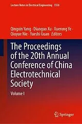 Fester Einband The Proceedings of the 20th Annual Conference of China Electrotechnical Society von 