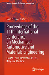 Kartonierter Einband Proceedings of the 11th International Conference on Mechanical, Automotive and Materials Engineering von 