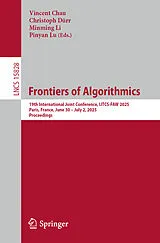 E-Book (pdf) Frontiers of Algorithmics von 