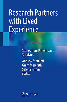 Fester Einband Research Partners with Lived Experience von 