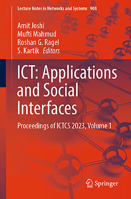 Couverture cartonnée ICT: Applications and Social Interfaces de 