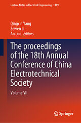 E-Book (pdf) The proceedings of the 18th Annual Conference of China Electrotechnical Society von 